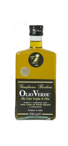 Gianfranco Becchina Extra Virgin Olive Oil, Olio Verde - 2017 Harvest, 500 ml/16.9 fl oz