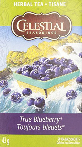 Celestial Seasonings Herbal Tea True Blueberry, 20 Bags