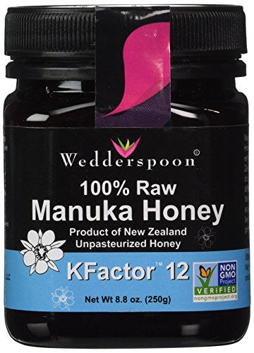 100% Raw Premium Manuka Honey KFactor 12, 250 g Poly Jar