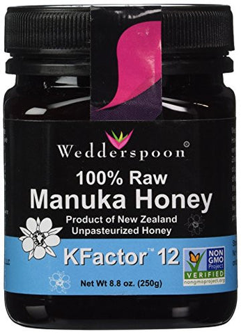 100% Raw Premium Manuka Honey KFactor 12, 250 g Poly Jar