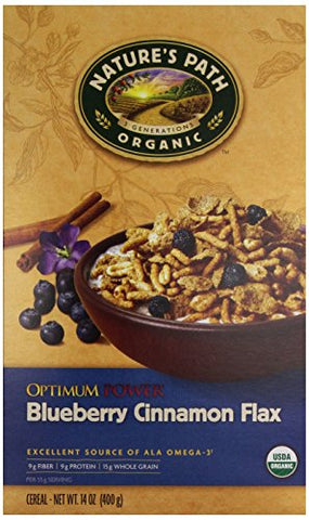 Cereals Optimum Blueberry Cinnamon At least 95% Organic, 14 oz