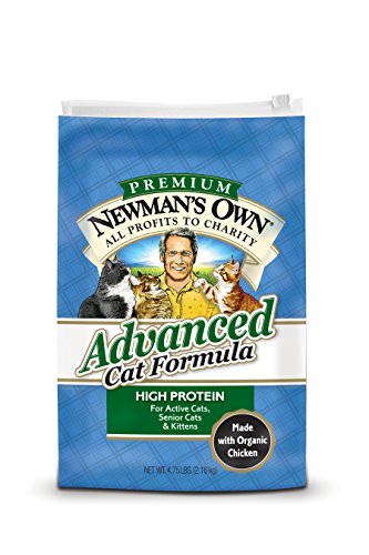 Newman's Own Organics Cat Food Chicken Rice, Advanced Dry At least 70% Organic 4.75 lb