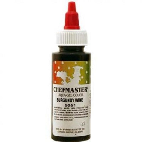 Burgundy Wine Chefmaster Liqua-Gel 2.3 Oz