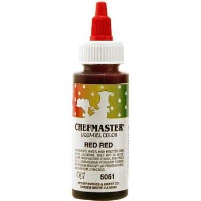 Red Red Chefmaster Liqua-Gel 2.3 Oz