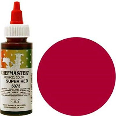 Super Red Chefmaster Liqua-Gel 2.3 Oz