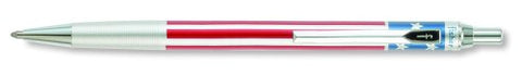 Specialized Space Pens All Metal, Fine Point, with American Flag Design in Blister Card