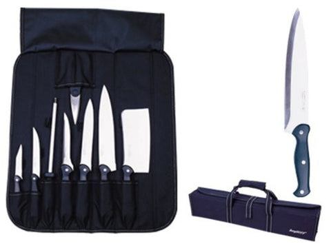 Berghoff Studio 8-pc knife set in folding bag