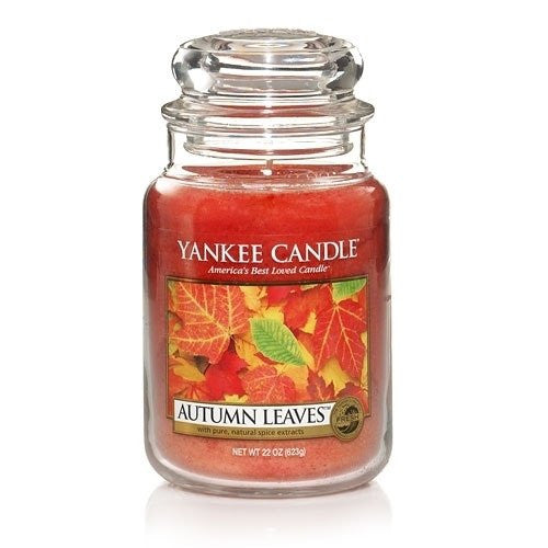 Yankee Candle 22-Ounce Jar Candle, Large, Autumn Leaves