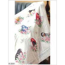 STAMPED X-STITCH - BIRDS, LAP QUILT, NO FLOSS
