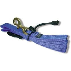 6' Long Nylon Leash with Quick Release Handle - large black