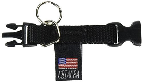 Cetacea Tag-It Pet ID Holder, Black