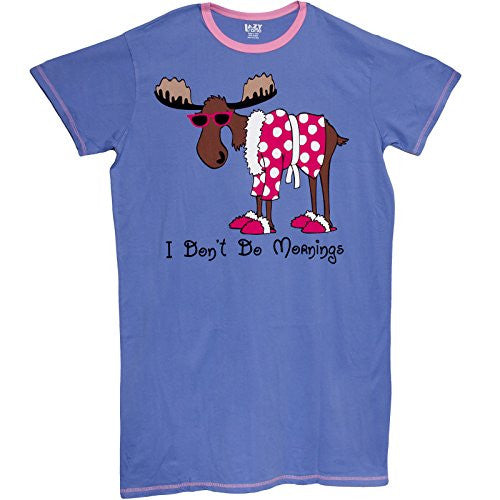 Lazy One I Don't Do Mornings Moose - 300, Nightshirt