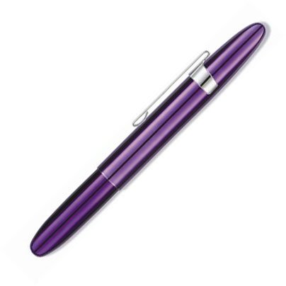 Bullets Space Pens Translucents Purple Passion Bullet Space Pen with Chrome Clip