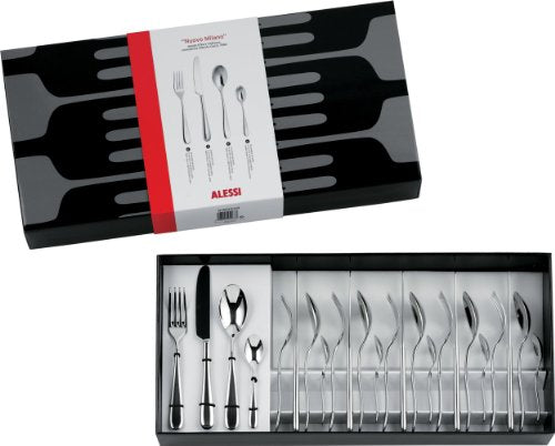 Nuovo Milano Cutlery set composed of 1 table spoon- 1 table fork- 1 table knife- 1 dessert fork- 1 tea spoon