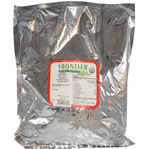 Bulk Chili Pepper Flakes, Red, ORGANIC, 1 lb. package