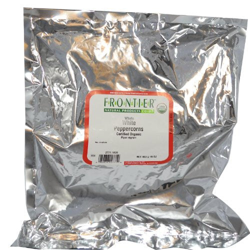 Bulk Peppercorns White, ORGANIC, 1 lb. package