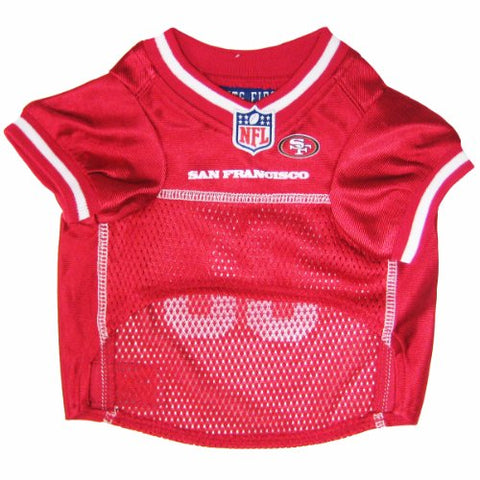 San Francisco 49ers - NFL Dog Jerseys, red w/ white trim, large