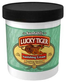 Lucky Tiger Menthol  Mint Vanishing Cream, 12oz