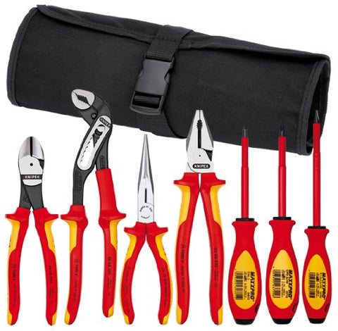 7 Pc Pliers/Screwdriver Tool Set, 1000V, Nylon Pouch (9K 98 98 25 US)