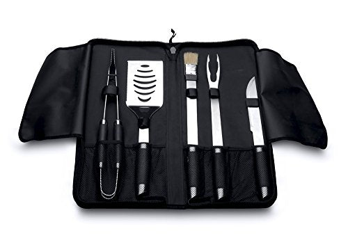 Geminis 6pc Travel BBQ Set - Black