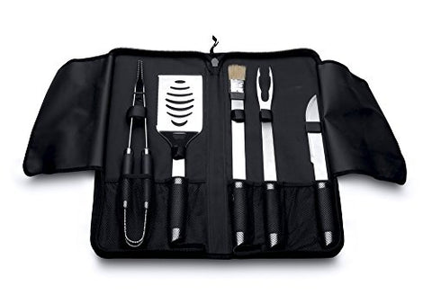Geminis 6pc Travel BBQ Set - Black
