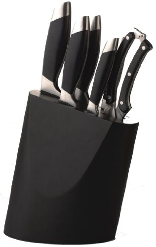 Gemini 7pc Knife Block - Black