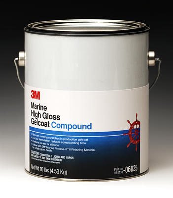 3M High Gloss Gelcoat Compound Gallon 4/cs