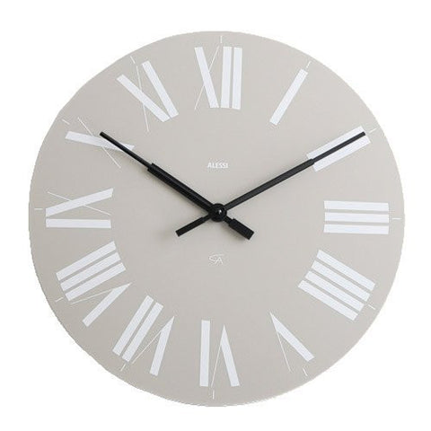 Wall clock in ABS, Grey. Quartz movement, 14¼ in.