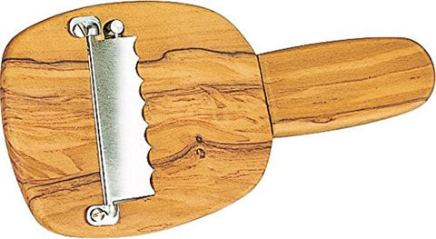 Truffle slicer in olive-wood, 7″ x 3¼″ - h ¾ in.