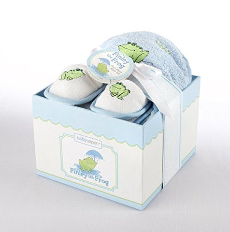 Finley the Frog Four-Piece Bathtime Gift Set