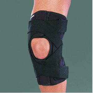 Wraparound Knee Brace Deluxe, Black Large