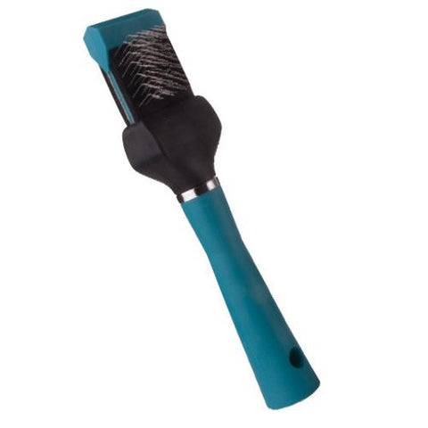 Master Grooming Tools Flexible Slicker Brushes - Hard Teal, Single Flex
