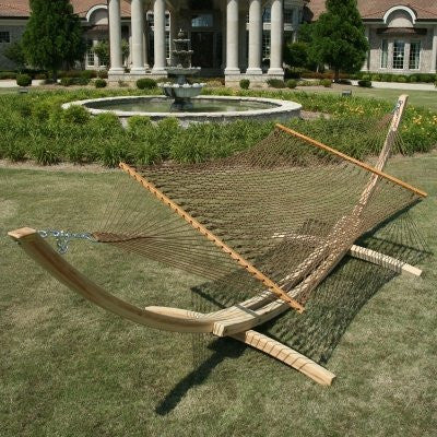 Deluxe Antique Brown Duracord Rope Hammock