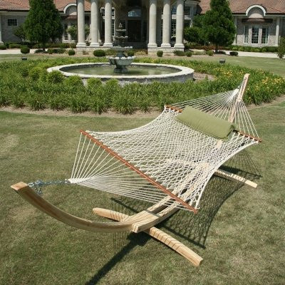 Deluxe Oatmeal Duracord Rope Hammock