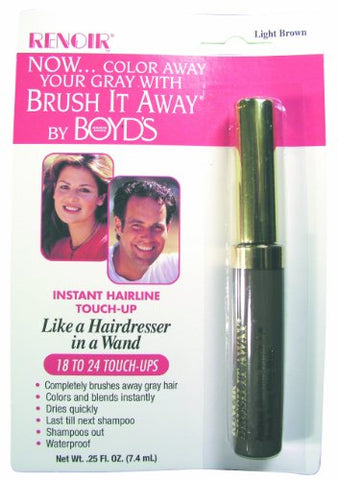 Renoir Brush It Away .25 oz Instant Hairline Touch-Up, Light Brown