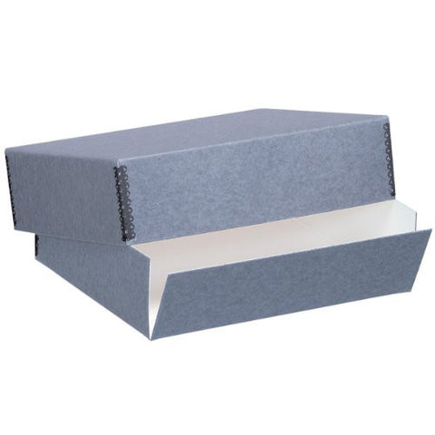 Blue/Gray Museum Storage Box, Holds 9" x 12"