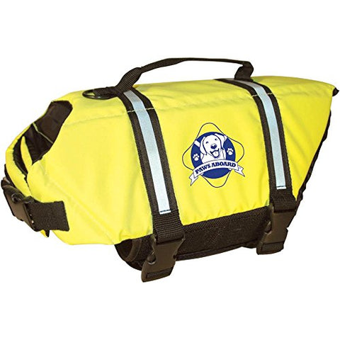 Paws Aboard Doggy Life Jacket - Yellow, Large
