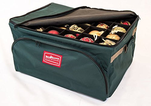 3 Tray Ornament Keeper Storage Bag w/ Front Pocket