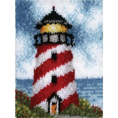 Wonderart - 15" x 20" Latch Hook Kit Sailors Beacon
