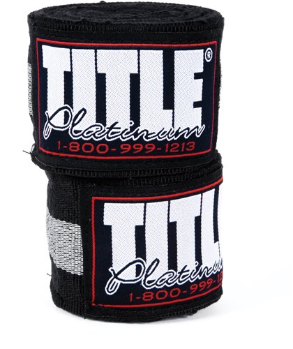 TITLE Platinum Hand Wraps , Pair, Black