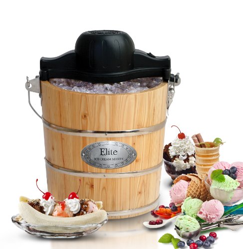 Elite Gourmet 4qt. Old-fashioned Ice Cream Maker [eim-502]