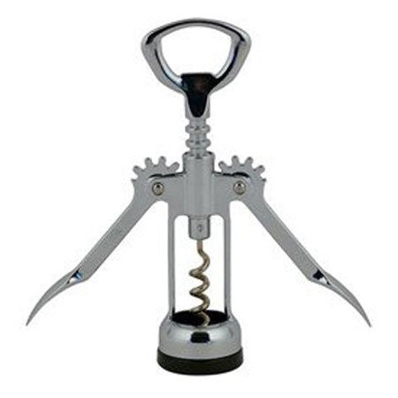 Wing Corkscrew, Open Spiral Worm, Chrome Plated