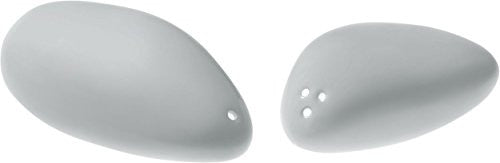 Personal salt and pepper castors in bone china, 1 in.