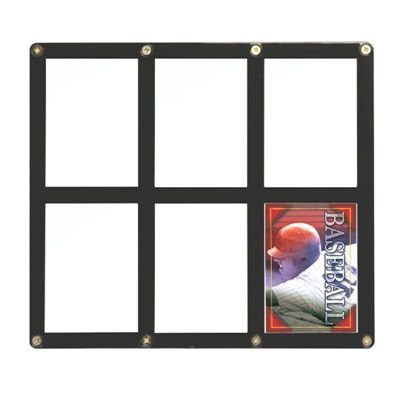 6-Card Black Frame Screwdown Holder