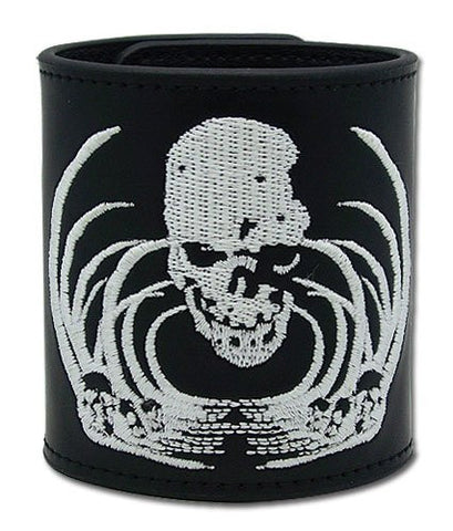 Death Note Skull Embroidery Leather Wristband