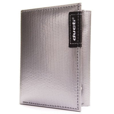 Ducti Hybrid Tri Fold Wallet (Color: Silver/Black)