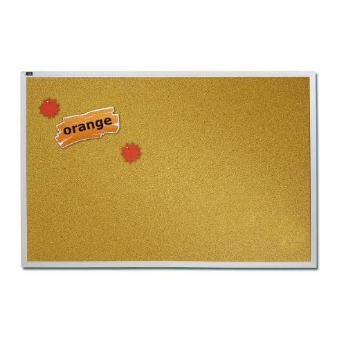 Quartet Natural Cork Bulletin Board, 96" X 48", Aluminum Frame