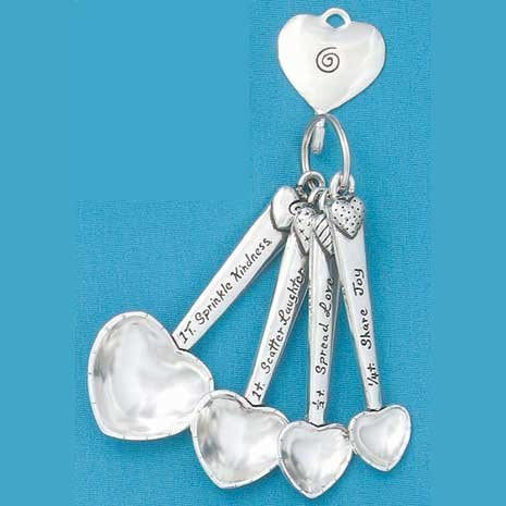 Heart Measuring Spoons Hook w/ Gift Box