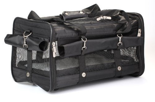 Sherpa Pet On Wheels Carrier - Medium, Black, 18" x 11" x 11"
