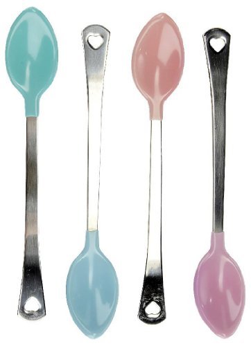 White Hot Safety Spoons 4 Pack Metal